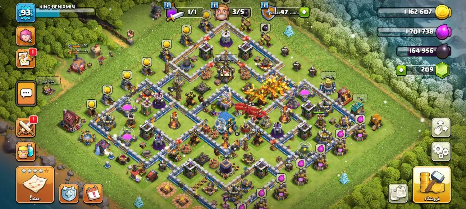 اکانت کلش لول ۱۰۵|کنسول، بازی ویدئویی و آنلاین|نسیم‌شهر, |دیوار