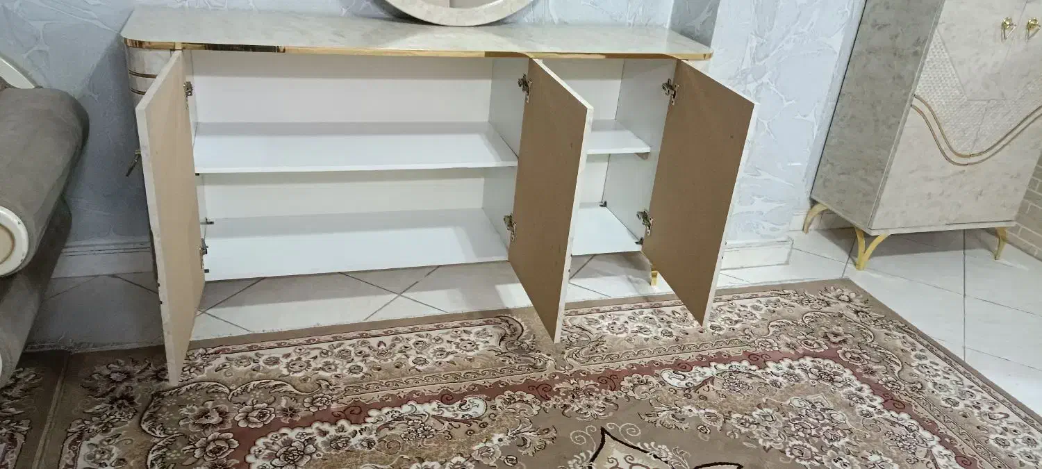 کنسول و آینه گرد|بوفه، ویترین، کنسول|کهریزک, |دیوار