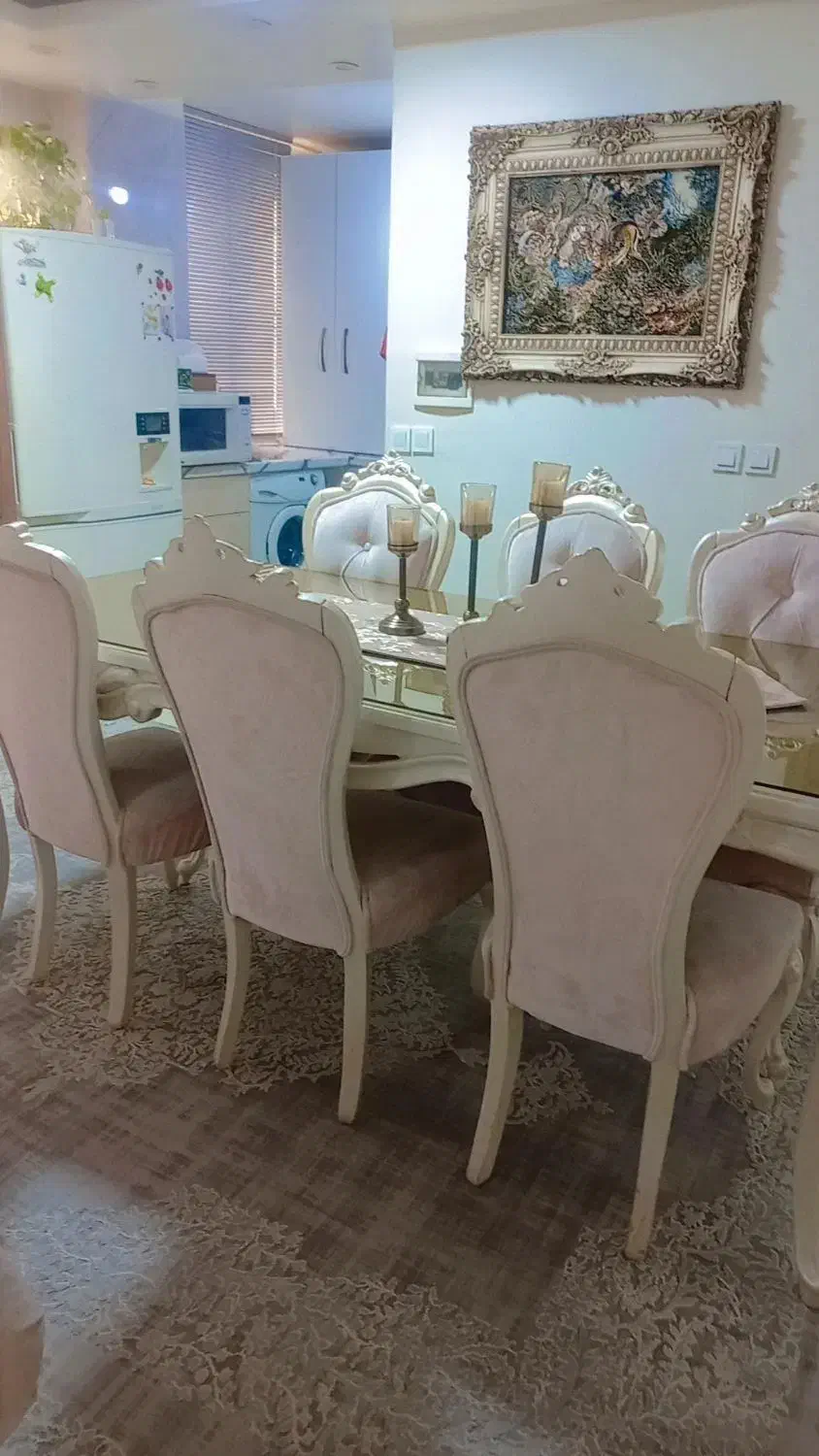 مبل هفت نفره نهارخوری هشت نفره|مبلمان خانگی و میز عسلی|پردیس, فاز ۲|دیوار