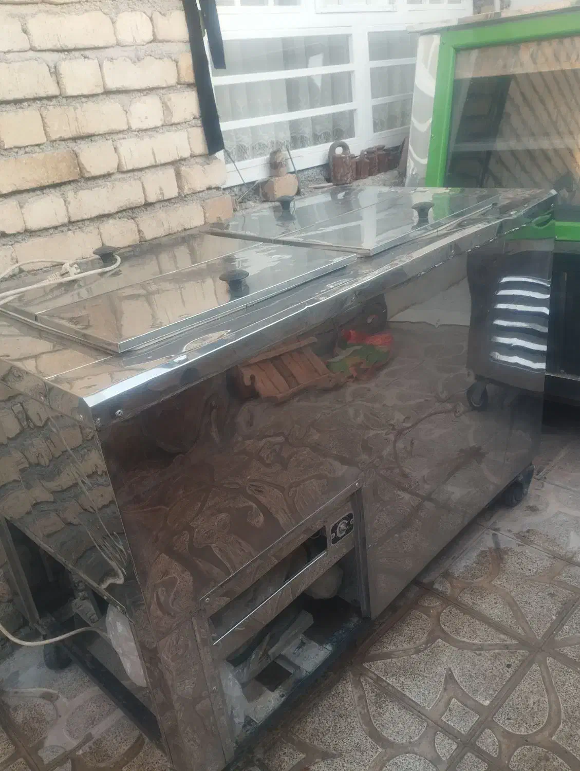 فروش فریزر زمینی چهار درب استیل|فروشگاه و مغازه|آبدانان, |دیوار