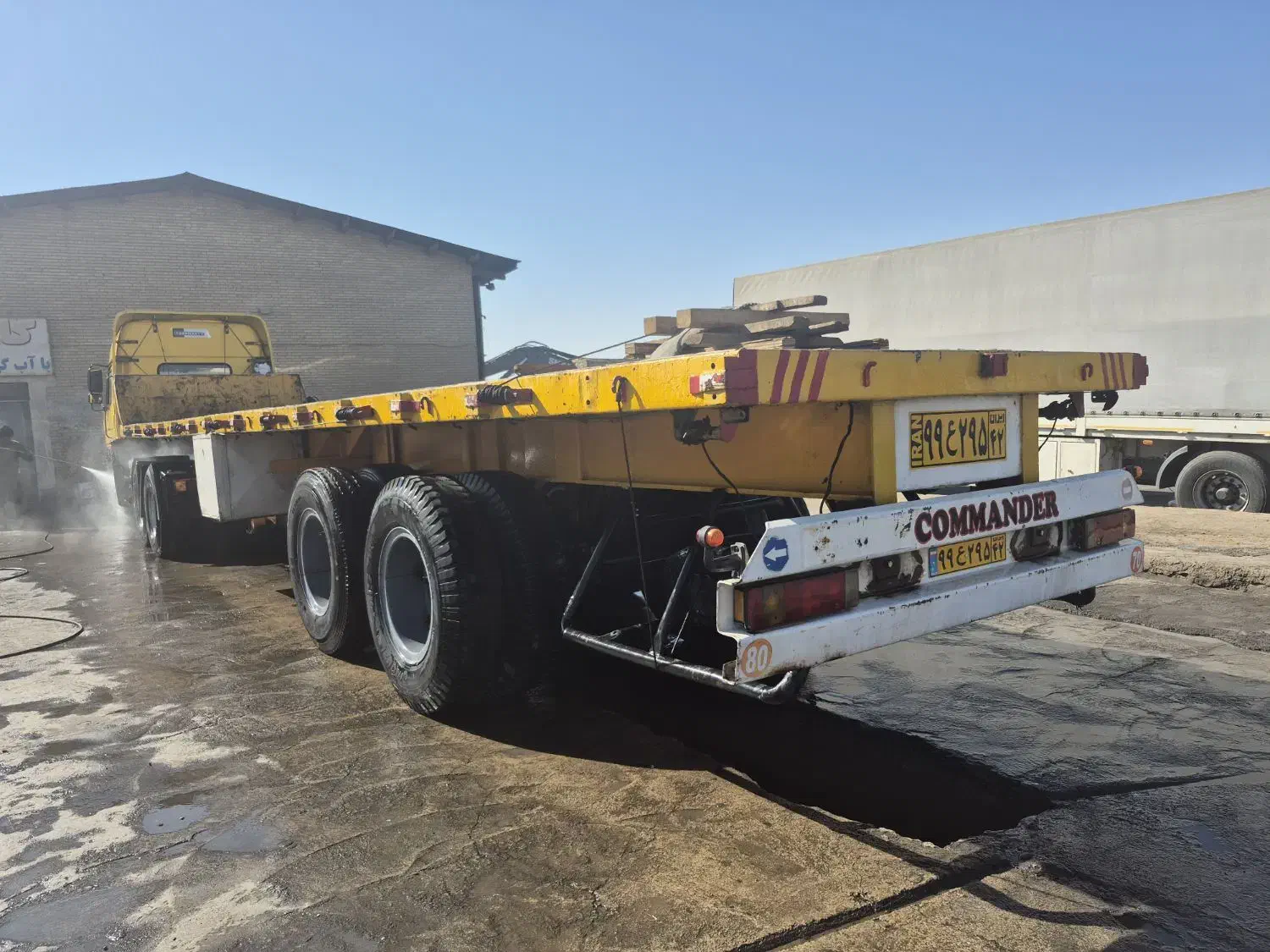 تریلی کفی گاری یدک کش دو محور چرخ ۲۴|خودرو سنگین|مشهد, رباط طرق|دیوار