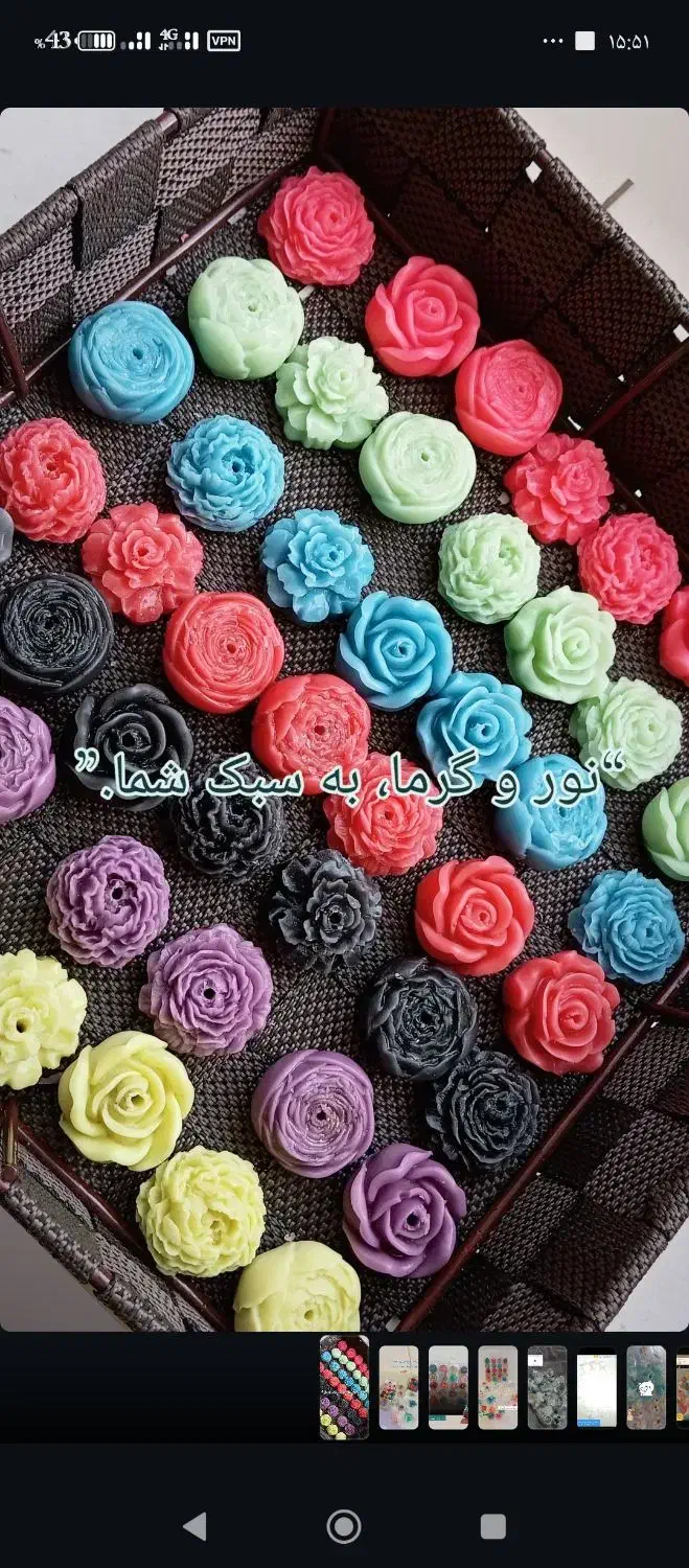 شمع های زیبا و ترند|صنایع دستی و سایر لوازم تزئینی|رشت, کوی غلام نیا|دیوار