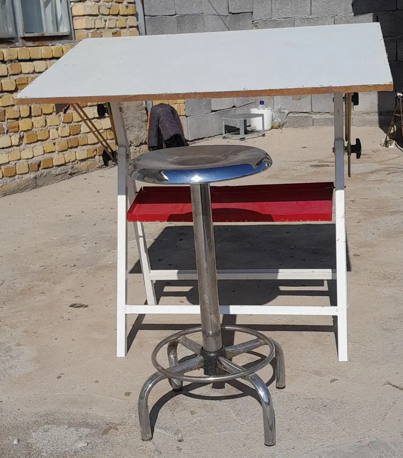 میز نقشه کشی با صندلی|میز تحریر و کامپیوتر|خرم‌آباد, |دیوار