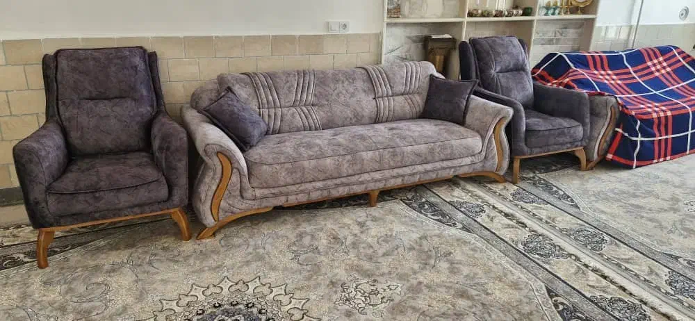 به روز ترین مبل ۸ نفره با چوب بهترین چوب راش|مبلمان خانگی و میز عسلی|فیروزآباد (فارس), |دیوار