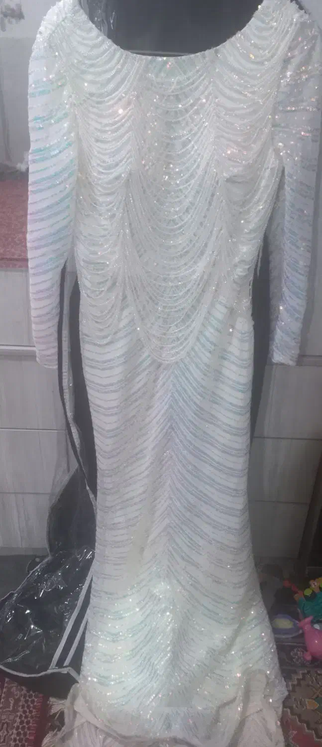 لباس مجلسی مدل ماهی هولوگرامی|لباس|هشتگرد, هشتگرد قدیم|دیوار