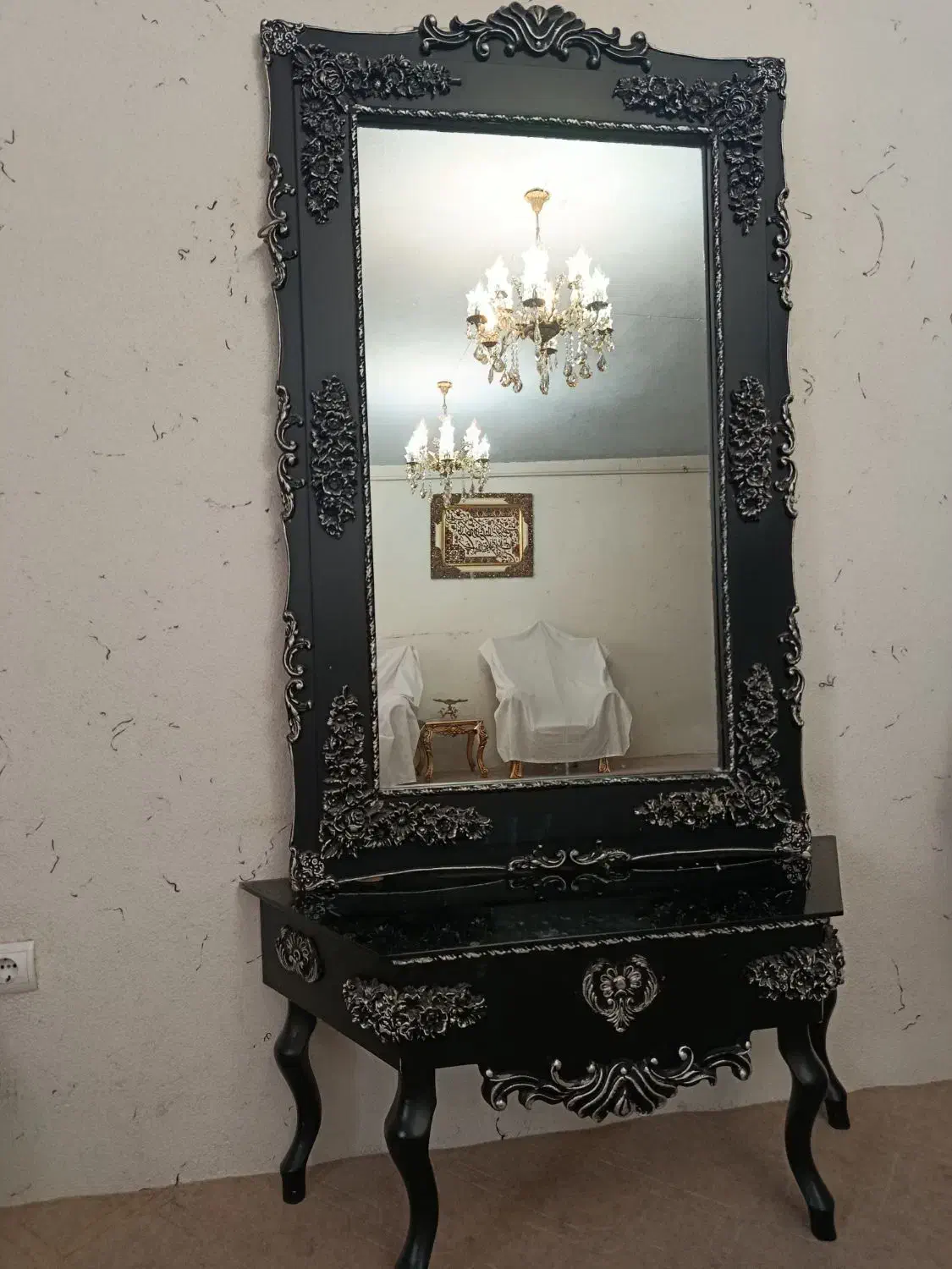 آینه بزرگ ومیز وجاکفشی|جاکفشی، کمد، دراور|تبریز, |دیوار