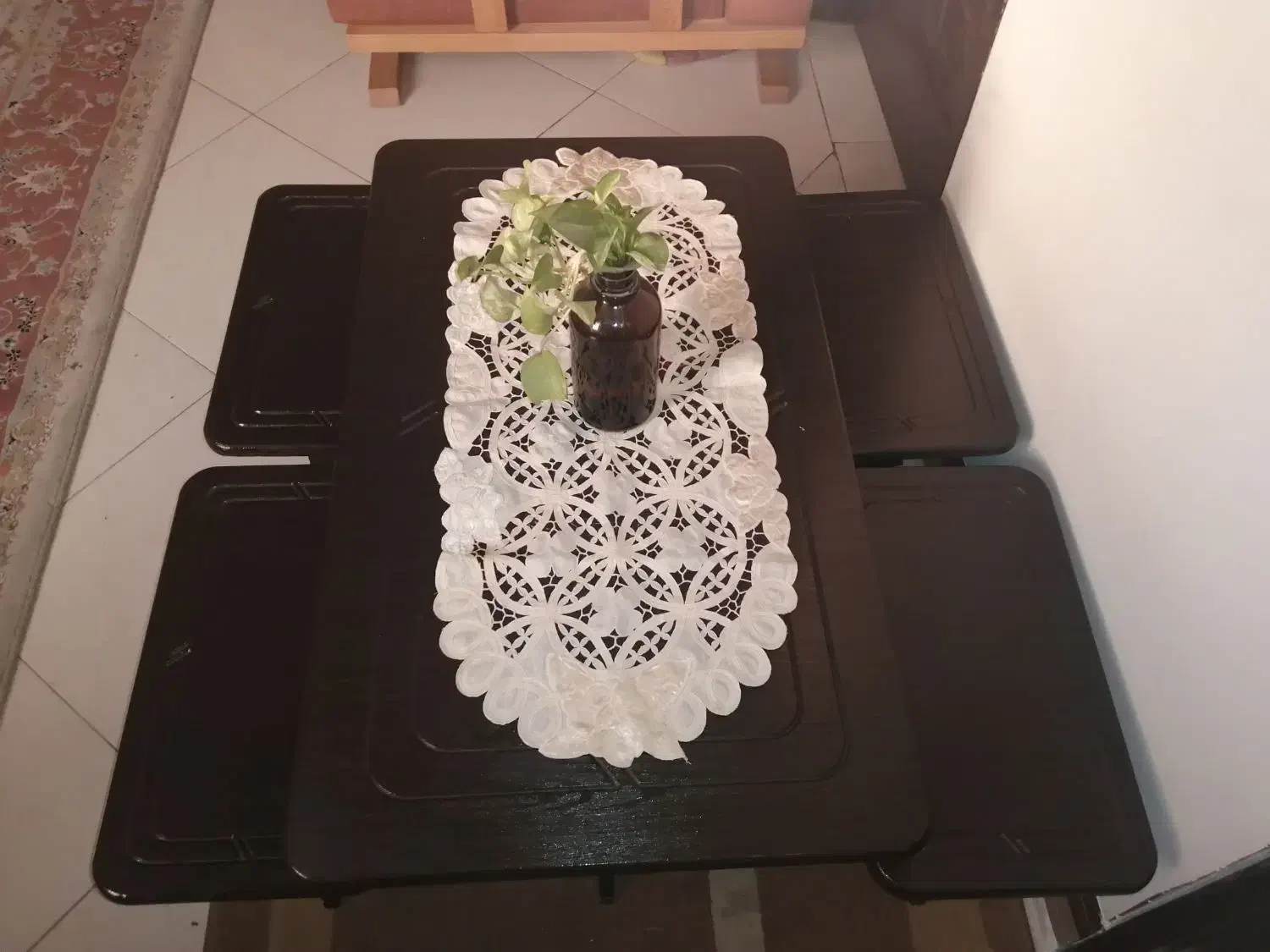 میز جلو مبلی  و ۴ عسلی(دودست)|مبلمان خانگی و میز عسلی|شیراز, شهرک فرهنگیان|دیوار