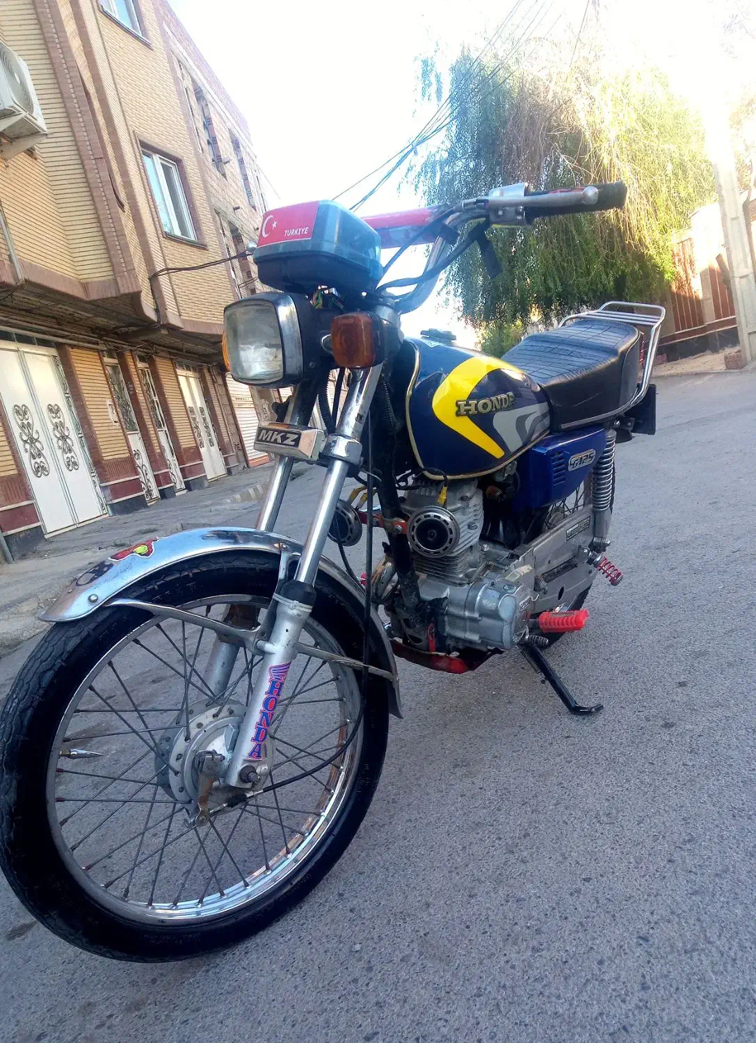 موتور سیکلت هندا مزایده  ۱۲۵شهباز86 پنج دنده درحد|موتورسیکلت|ارومیه, |دیوار