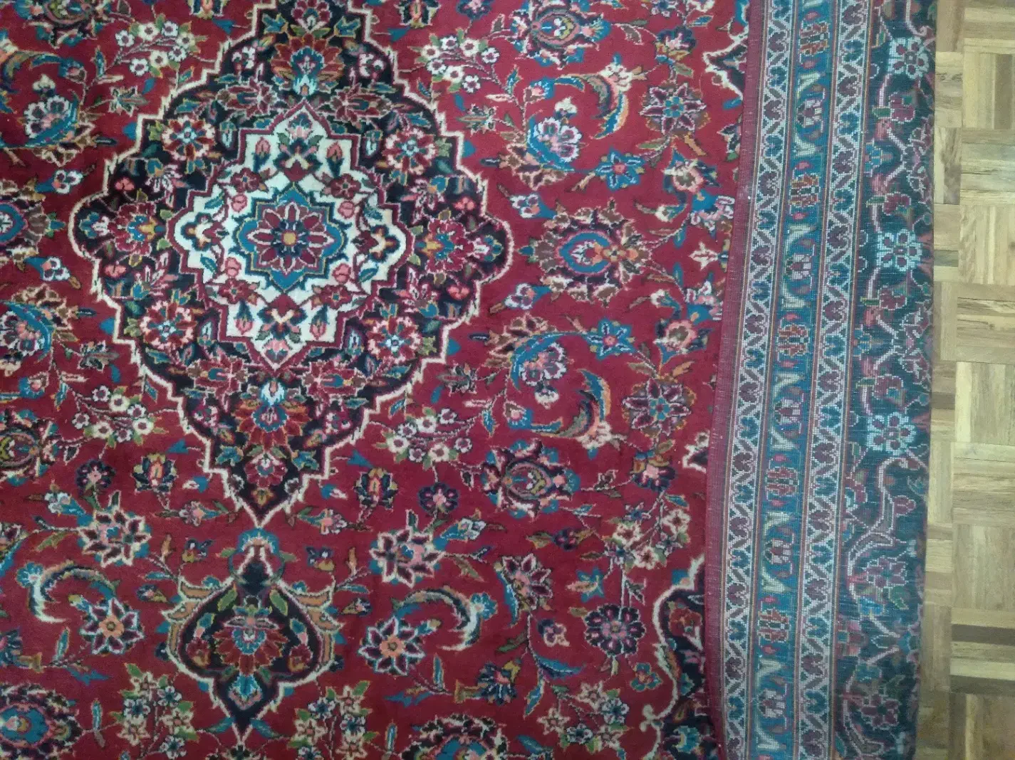 دو تخته فرش دستباف لاکی کاشان دست دوم 9 متری|فرش|تهران, نیلوفر|دیوار