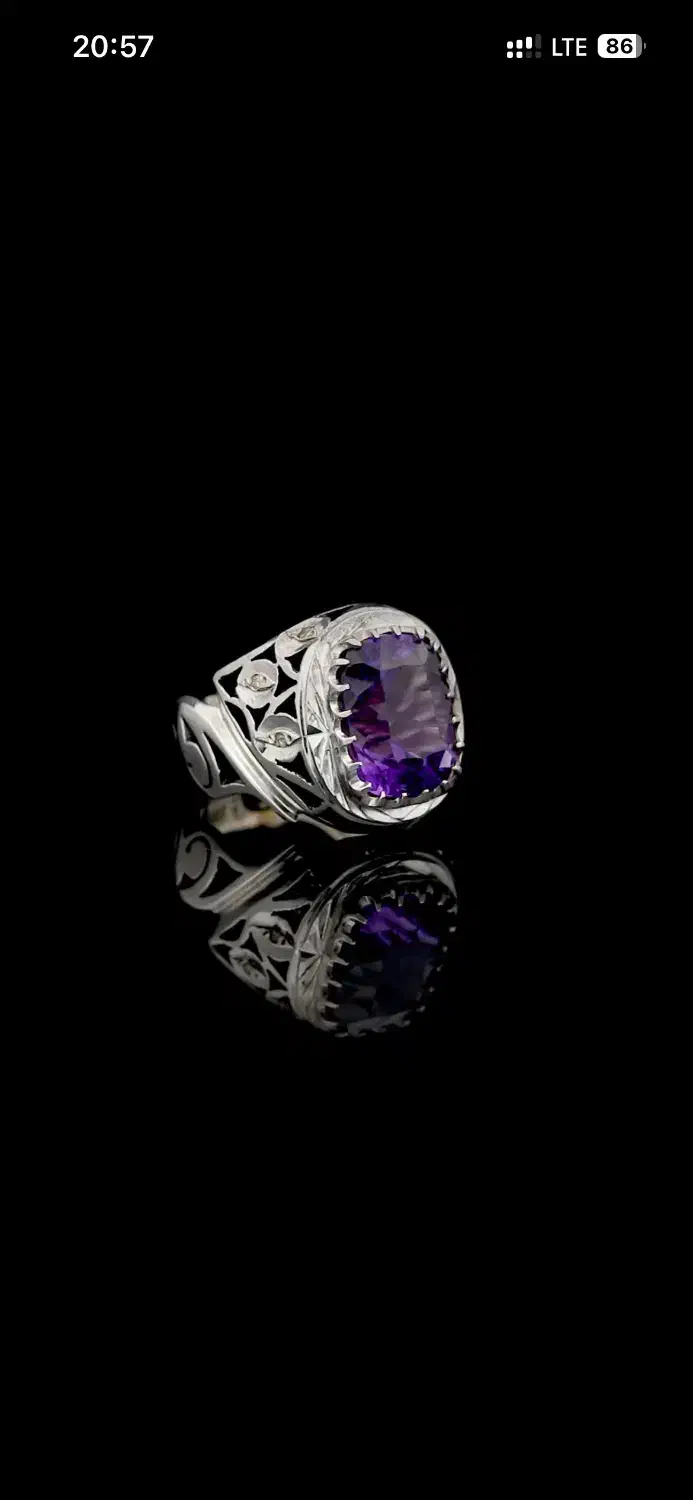 انگشتر نقره اصل با شناسنامه و گارانتی معتبر|جواهرات|مشهد, بهشت|دیوار