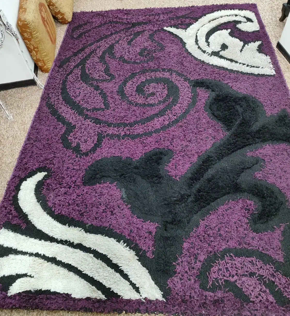 قالی 6متری بسیار با کیفیت سالم، پرز بلند، شیک|فرش|جم, |دیوار