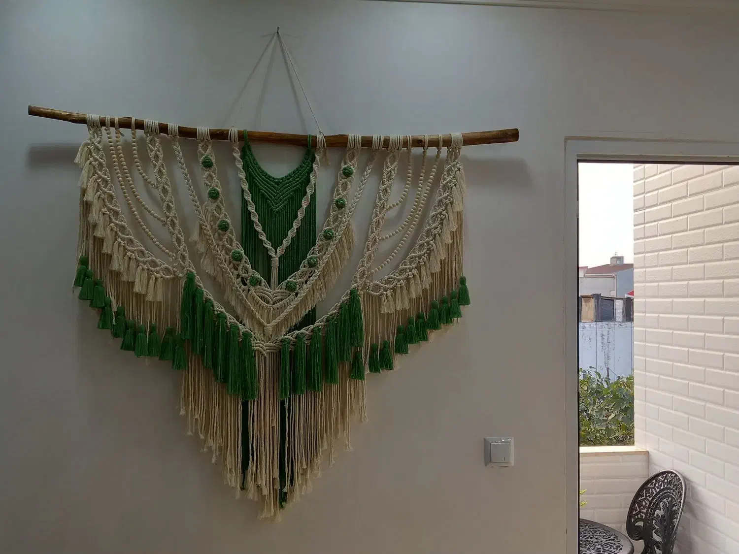 دیوار کوب مکرومه|صنایع دستی و سایر لوازم تزئینی|رشت, حومه رشت|دیوار