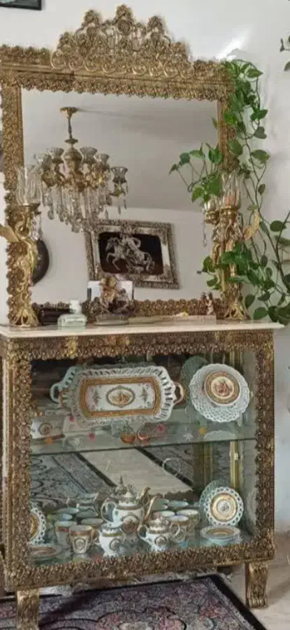 پارتیشن و کنسول و اینه فرش۹متری نو مناسب جهیزیه|بوفه، ویترین، کنسول|قم, شاه ابراهیم|دیوار