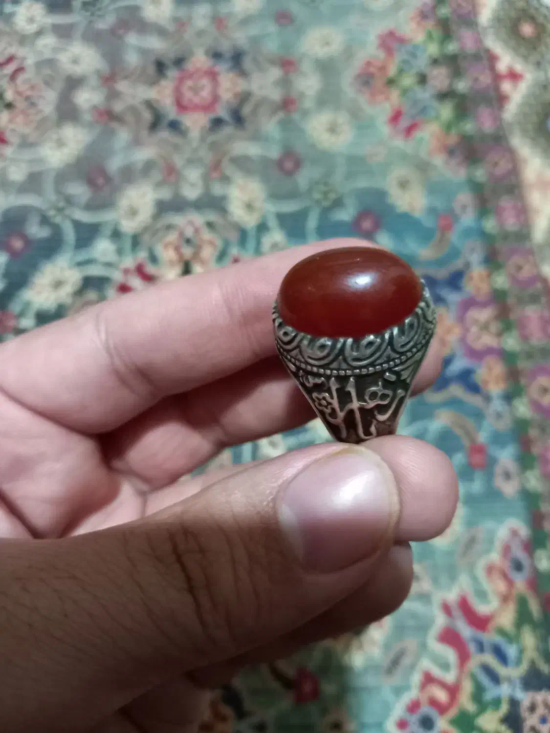 انگشتر عقیق با رکاب زیبا|جواهرات|کرج, خرمدشت|دیوار