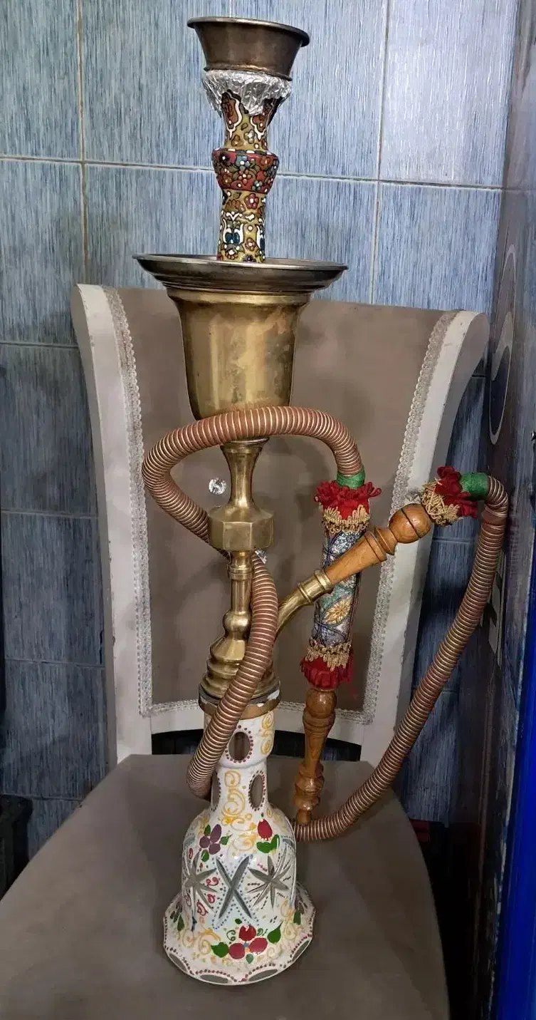 قلیان عربی برنج اصل|کلکسیون اشیاء عتیقه|تهران, توحید|دیوار