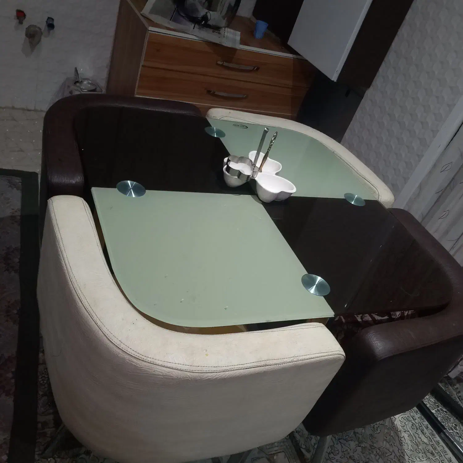 میز ناهارخوری کم جا|میز و صندلی غذاخوری|فلاورجان, |دیوار