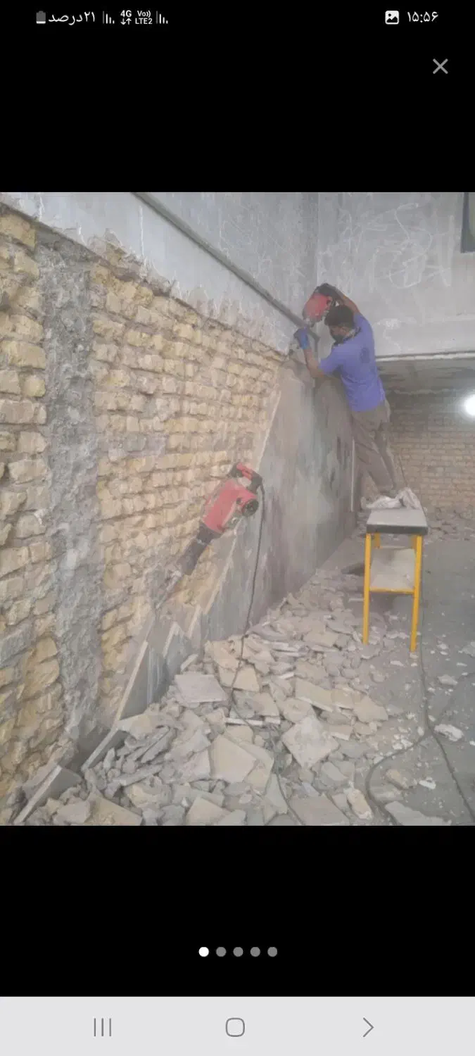 کارگر تخریب کنده کاری حمل مصاله نخاله ب طبقات|خدمات پیشه و مهارت|گرگان, |دیوار