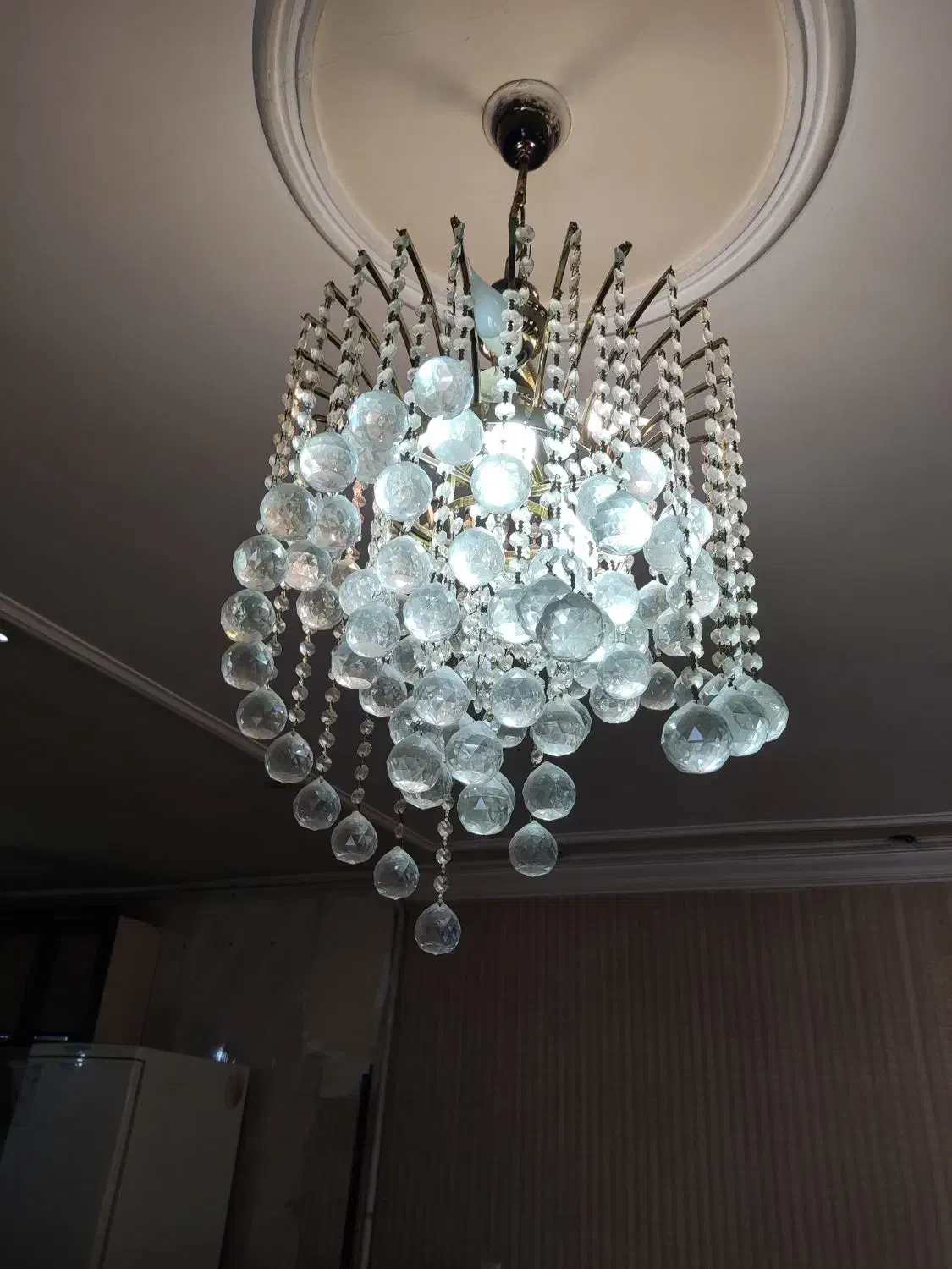 لوستر کریستالی|لوستر و چراغ آویز|ماهدشت, |دیوار