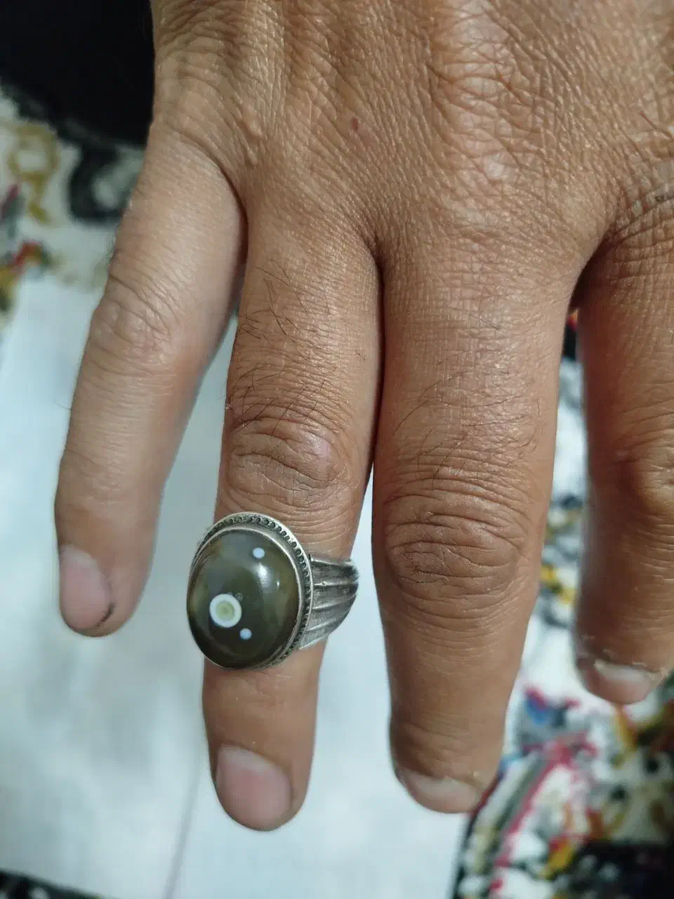 انگشتر نقره باباقوری نی نی دار  بسیار قدیمی|کلکسیون اشیاء عتیقه|قم, سالاریه|دیوار