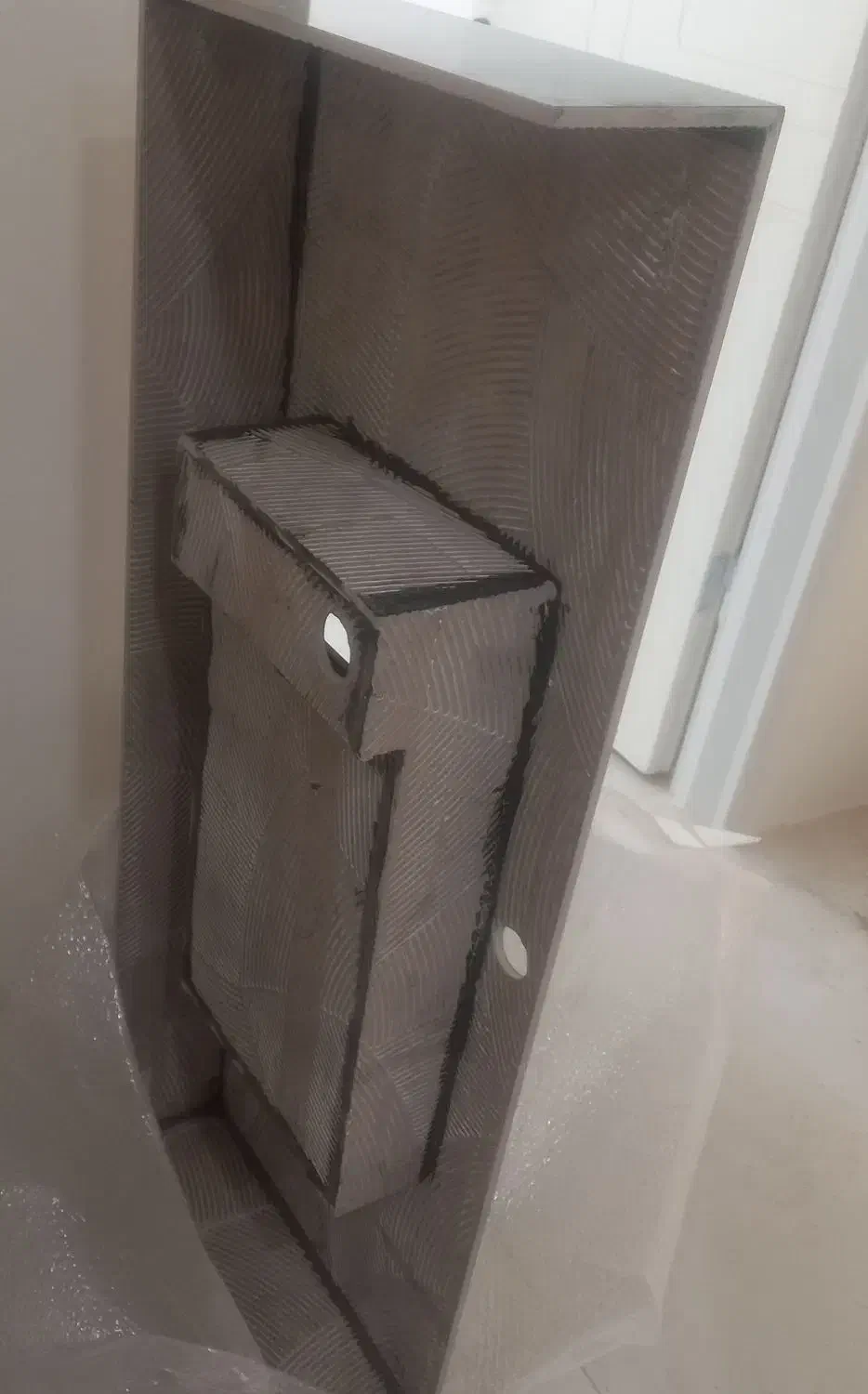 سینک ظرفشویی تک لگن سرامیکی مشکی براق|لوازم سرویس بهداشتی|شیراز, قدوسی شرقی|دیوار