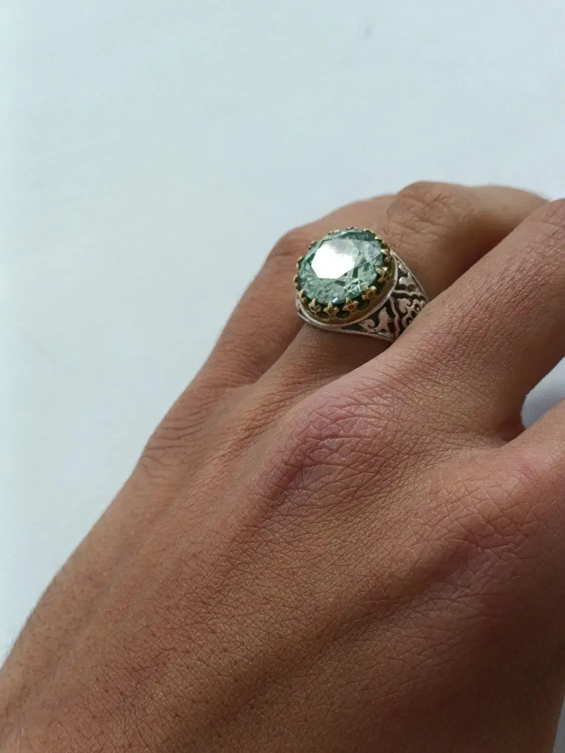 انگشتر نقره موزانایت|جواهرات|رباط‌کریم, رباط‌کریم|دیوار