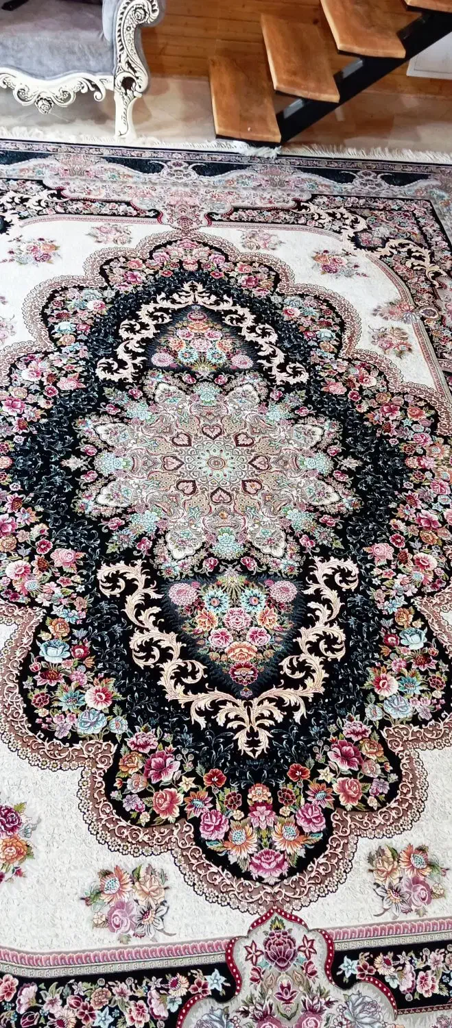 فرش بهشت سرمه ای 1200 شانه ۱۲ متری ۱۱ میلیون|فرش|ماسال, |دیوار