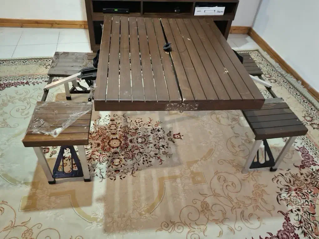 میز ۴نفره کیفی جمع شو وتاشو|میز و صندلی غذاخوری|چالوس, |دیوار