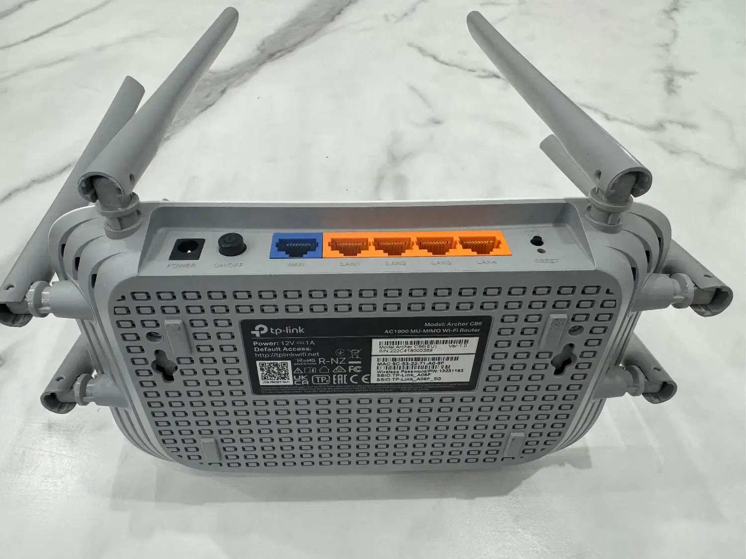 روتر تی‌پی‌لینک مدل archer c86 در حد نو|مودم و تجهیزات شبکه|شهریار, شهریار|دیوار