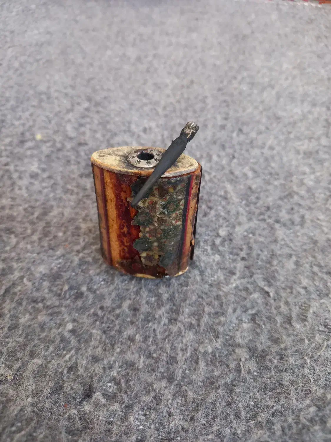 سرمه دان قدیمی چوب|کلکسیون اشیاء عتیقه|نیشابور, ابراهیم ادهم|دیوار