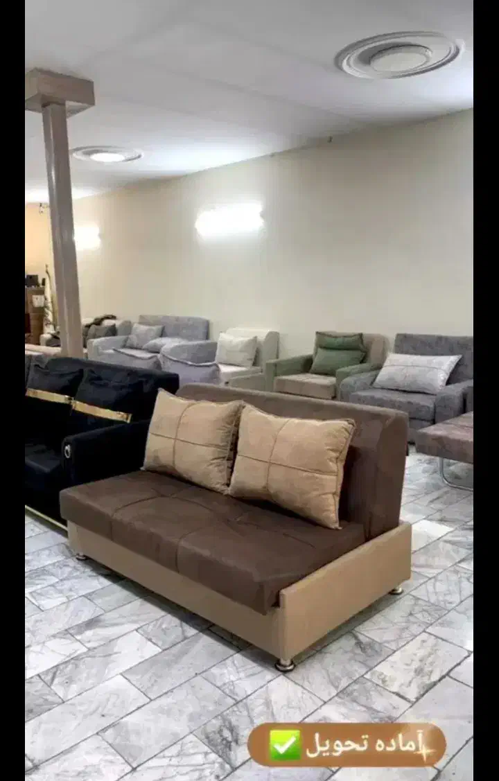 مبل تختخوابشو تخت خوابشو تختخواب شو کمجا فلز ۳۳|مبلمان خانگی و میز عسلی|ساری, |دیوار