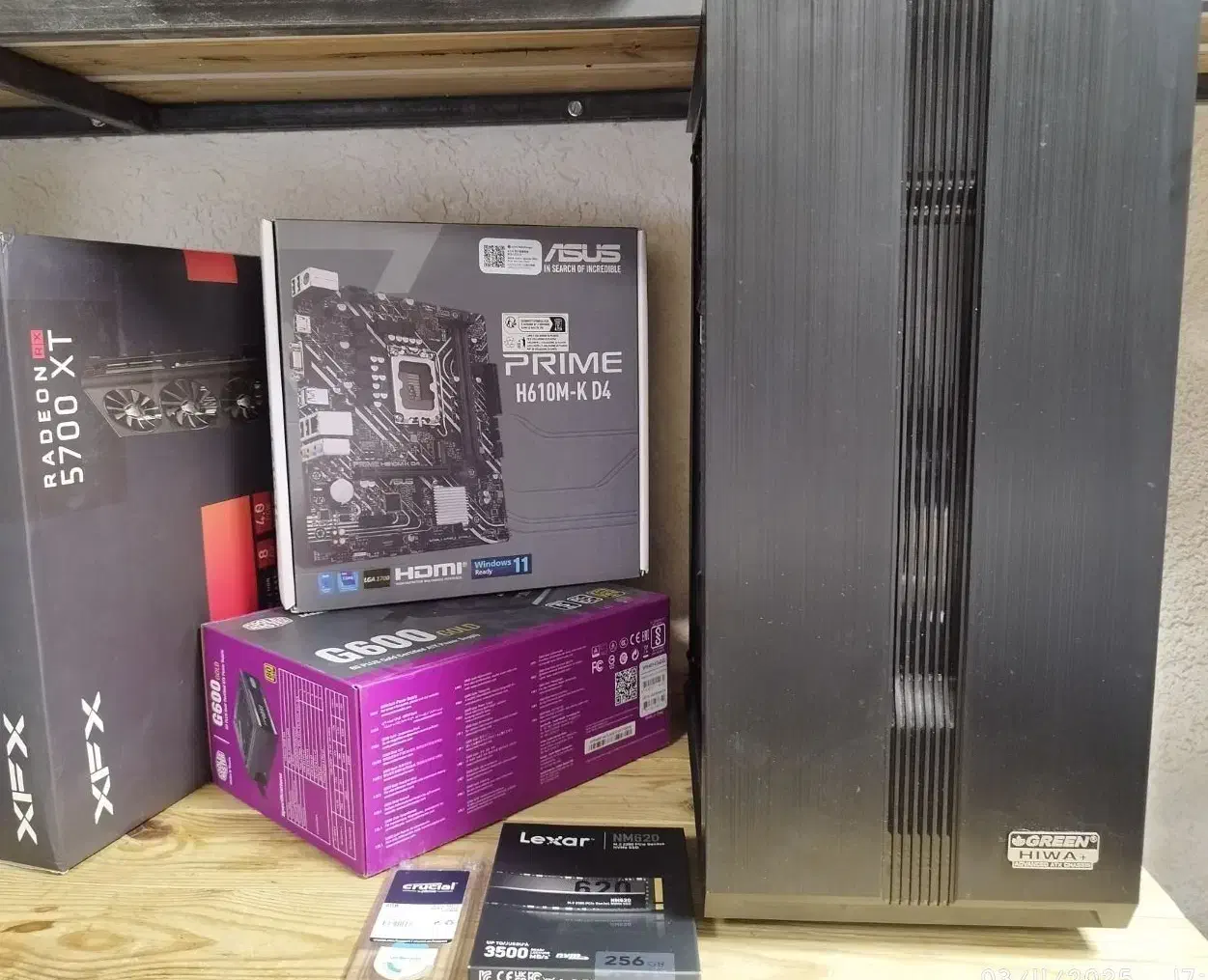 کیس گیمینگ نسل ۱۲ گرافیک 5700xt asus h610 باضمانت|رایانه رومیزی|تهران, شیخ هادی|دیوار