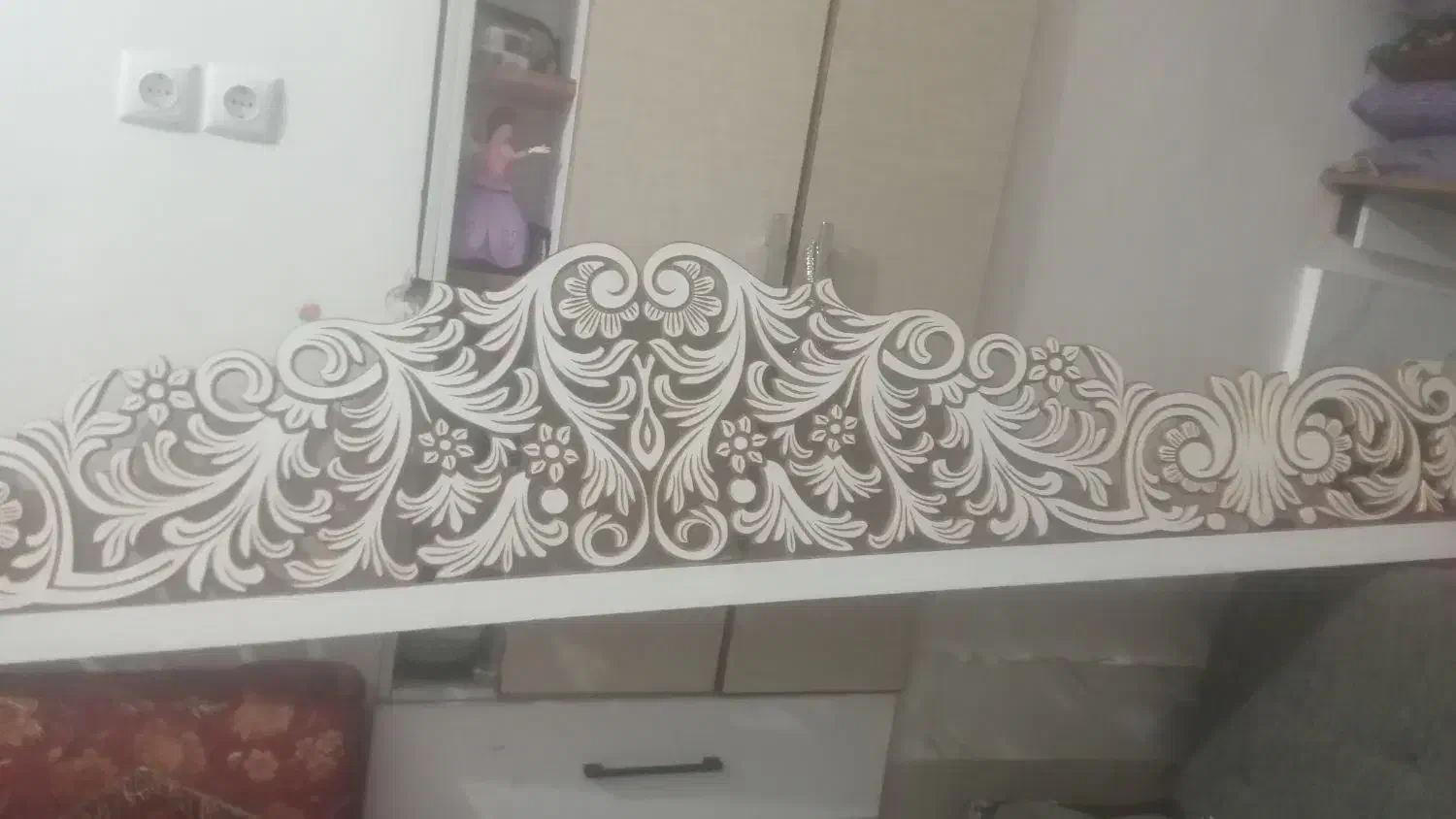 دوعدد کتیبه پرده در حد نو|پرده، رانر، رومیزی|سیرجان, |دیوار