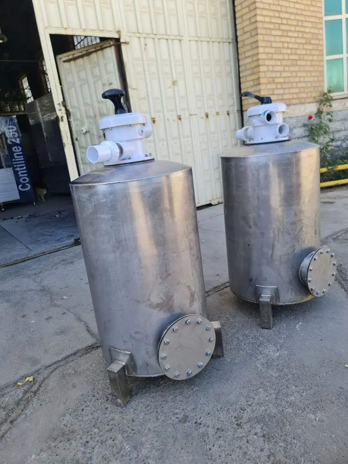 فیلتر شنی تمام استیل شیر شیش حالته ۵۰ در ۸۰سختیگیر|آب‌سردکن و تصفیه آب|بهارستان, |دیوار