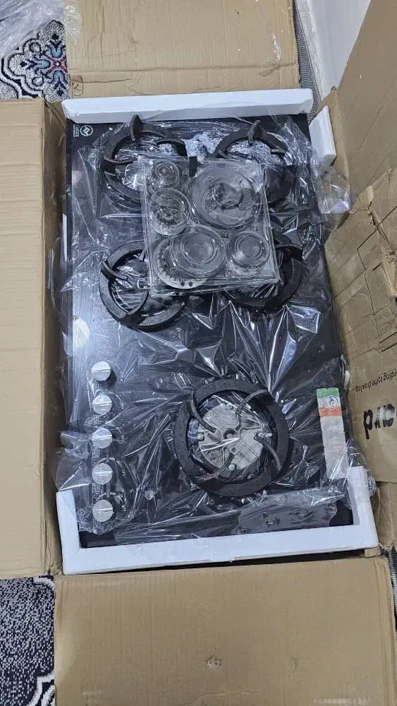 اجاق گاز شیشه ایی ۵شعله|اجاق گاز و لوازم برقی پختوپز|قشم, |دیوار