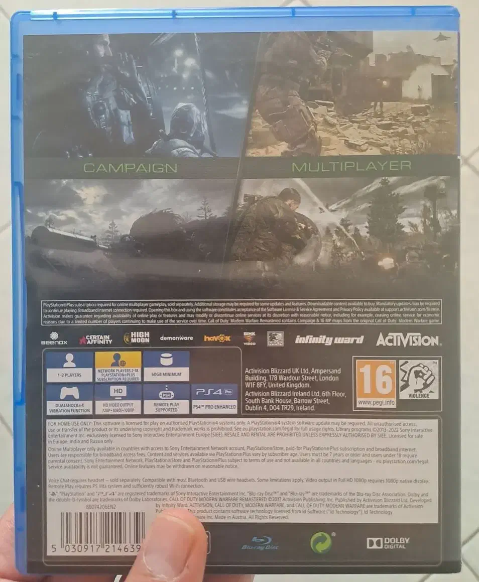 بازی call of duty 4 remastered|کنسول، بازی ویدئویی و آنلاین|کرمان, |دیوار