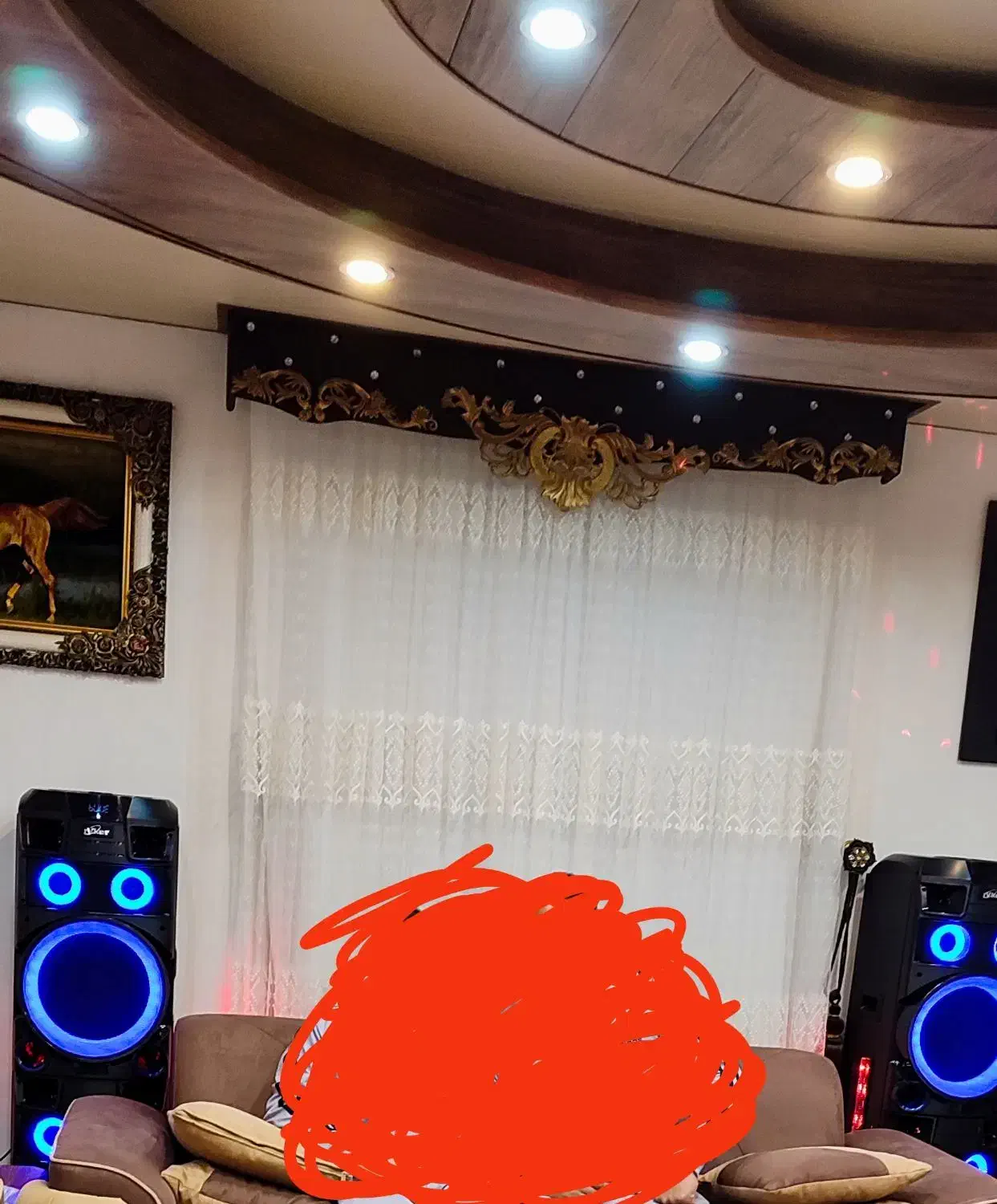 پرده|پرده، رانر، رومیزی|تالش, هشتپر|دیوار