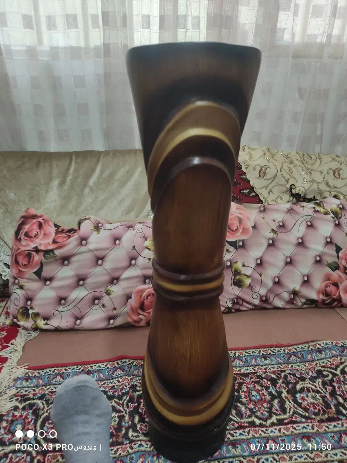 گلدون  سفالی|گل و گیاه طبیعی|مشهد, رده|دیوار