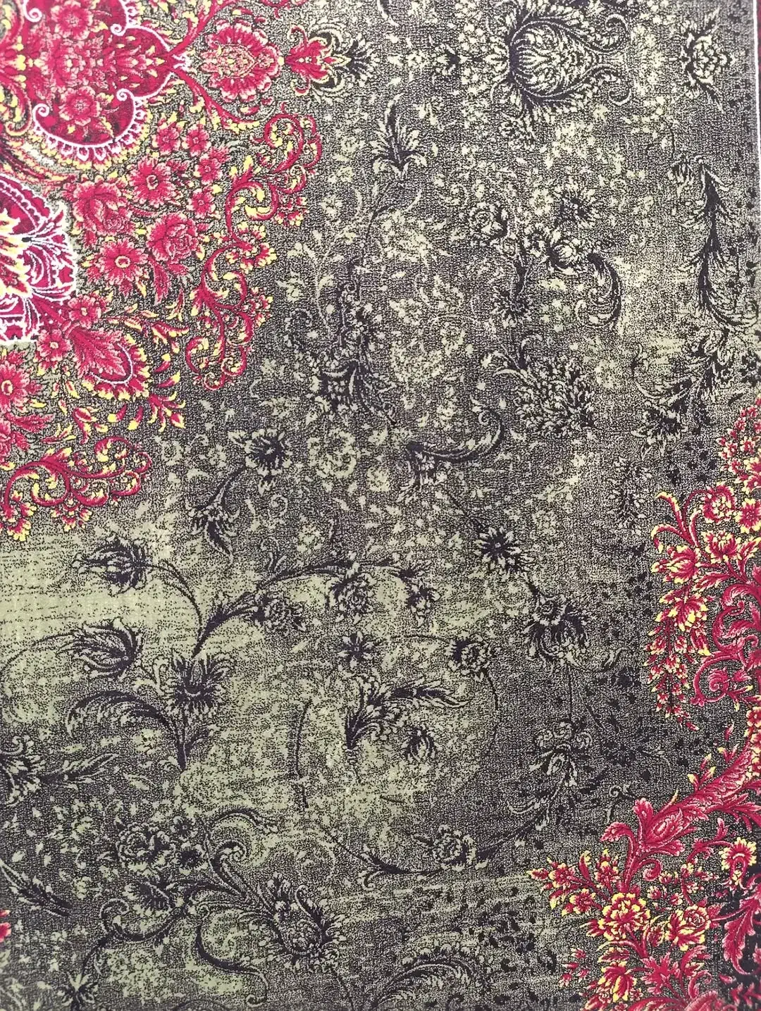 فرش لیلی،رنگ سبز لاکی ماچال ۱۲۰۰شانه تراکم ۳۶۰۰|فرش|بوشهر, |دیوار