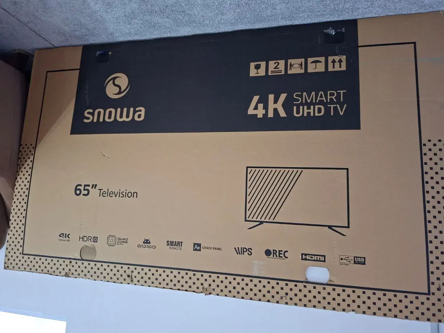 کارتن LED65 اسنوا و کارتن کولر اسپلیت ۳۰هزار|تلویزیون و پروژکتور|اهواز, سلطانمنش|دیوار