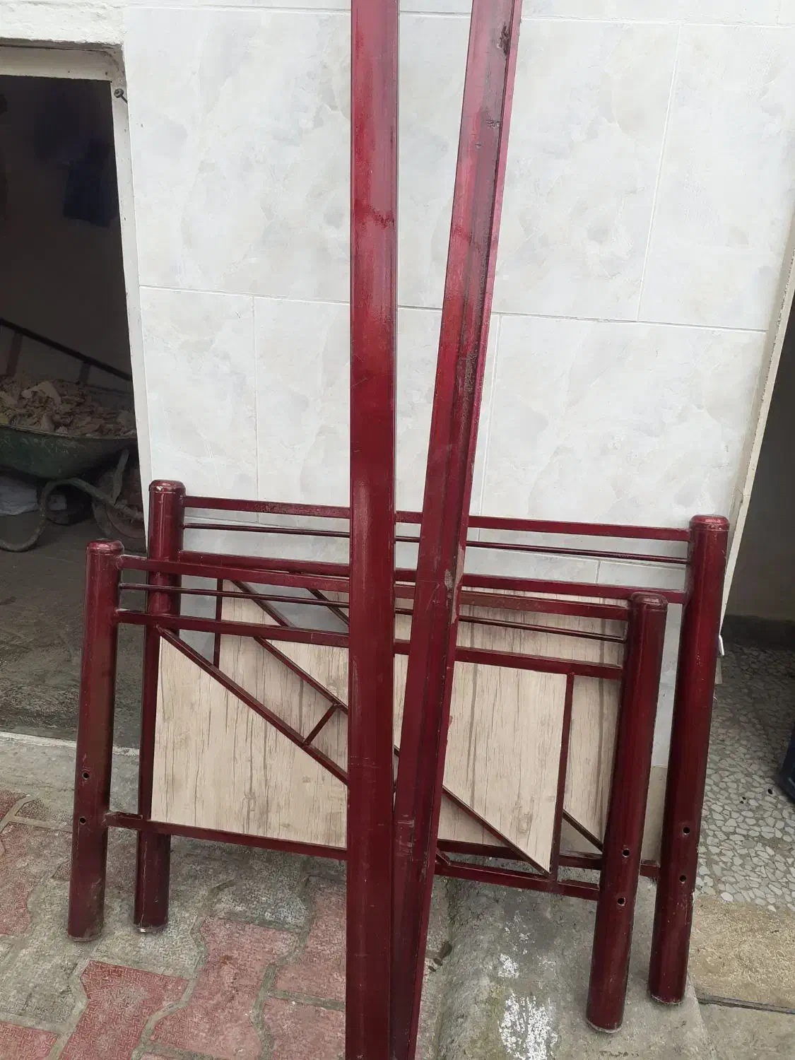 میله تخت فلزی|تخت و سرویس خواب|سیاهکل, |دیوار