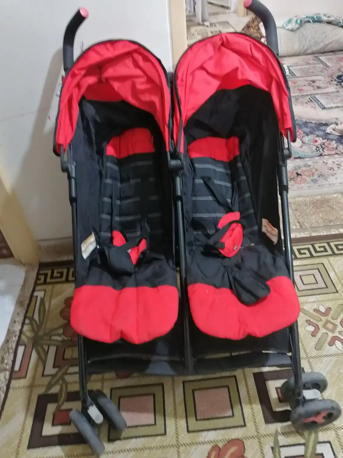 کالسکه دوقلو سالم ومحکم|کالسکه و لوازم جانبی|شیراز, ریاستی|دیوار