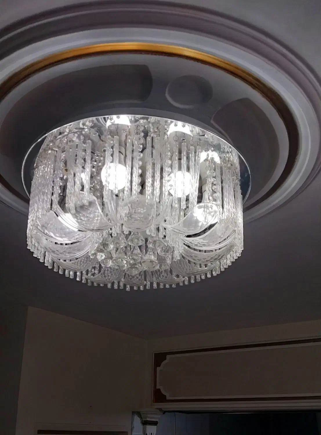 لوسترسقفی کریستال|لوستر و چراغ آویز|قزوین, |دیوار