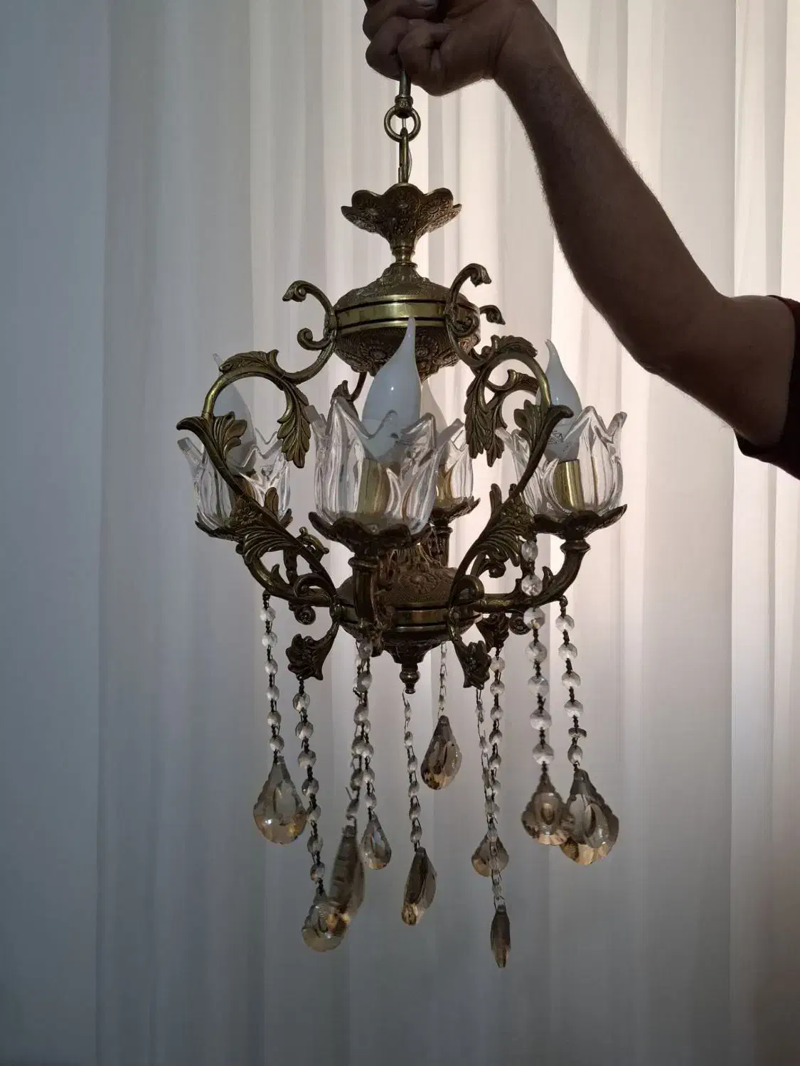 لوستر چهارشاخه|لوستر و چراغ آویز|پاکدشت, پاکدشت (مامازند)|دیوار