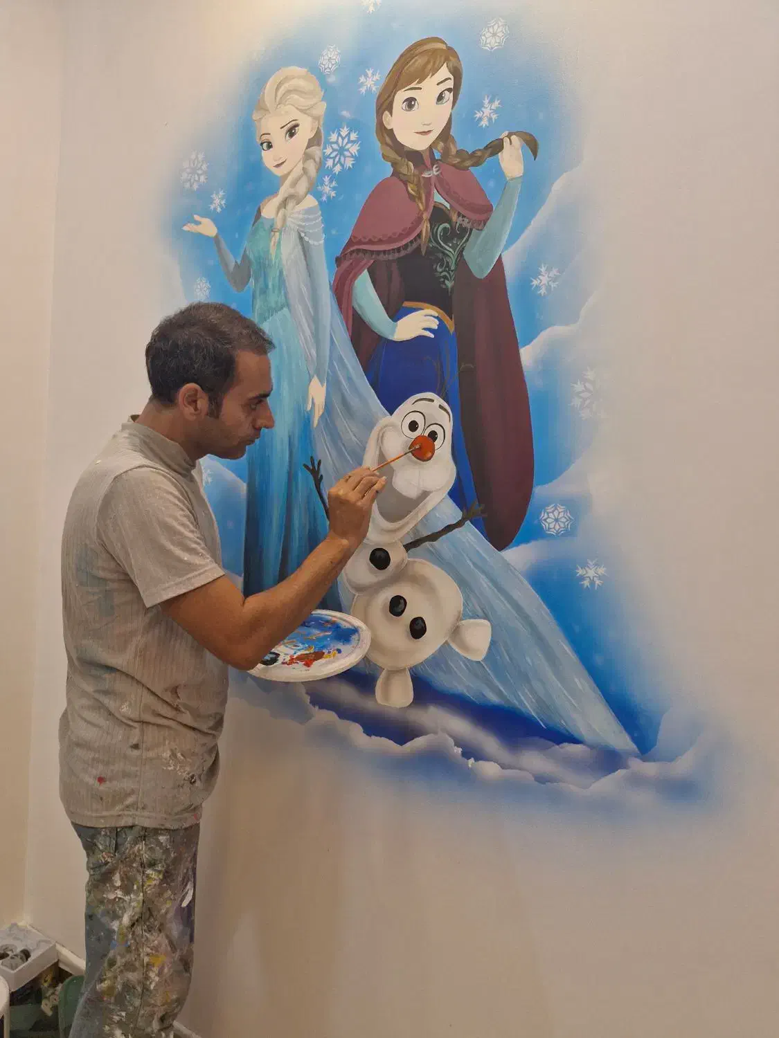 نقاشی دیواری و خط نویسی و دیزاین و ....|خدمات پیشه و مهارت|تهران, سلیمانی|دیوار