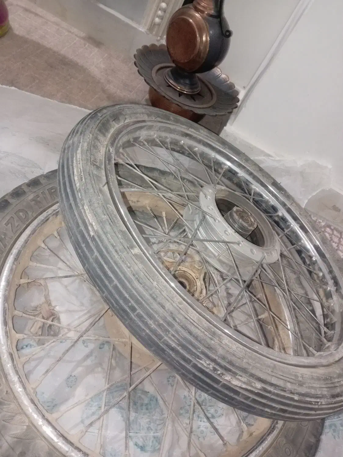 چرخ لاستیک عقب وجلو موتور سیکلت|قطعات یدکی و لوازم جانبی|جعفرآباد, |دیوار