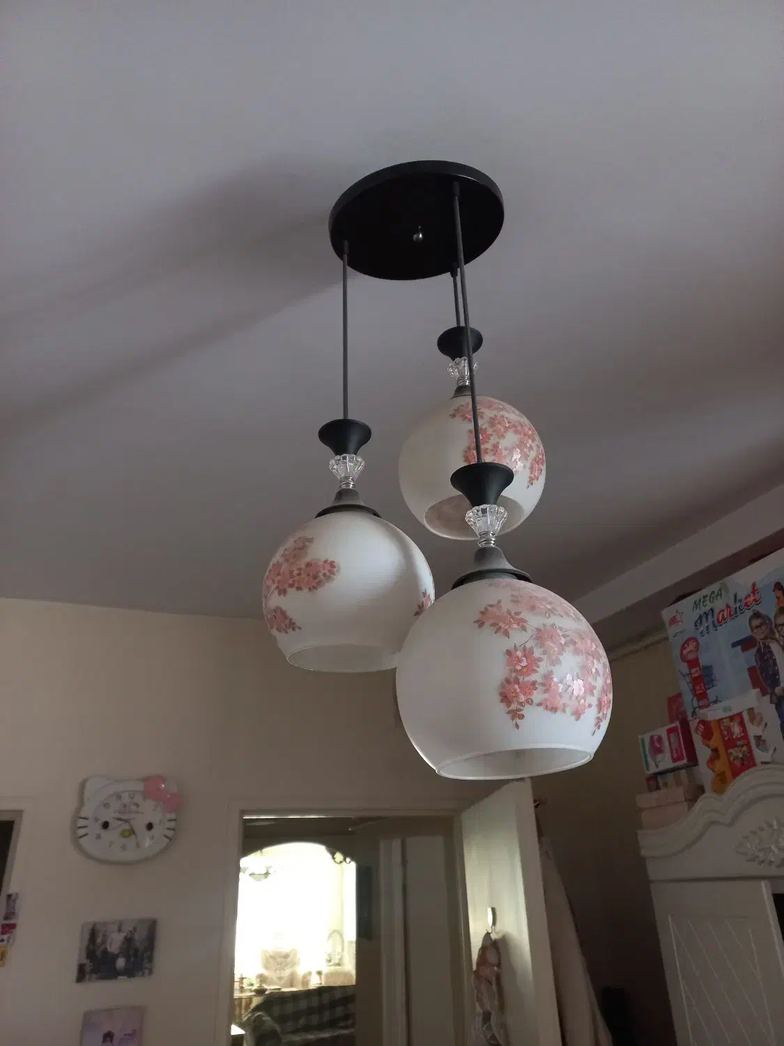 لوستر اتاق خواب|لوستر و چراغ آویز|کرج, جهان‌شهر|دیوار