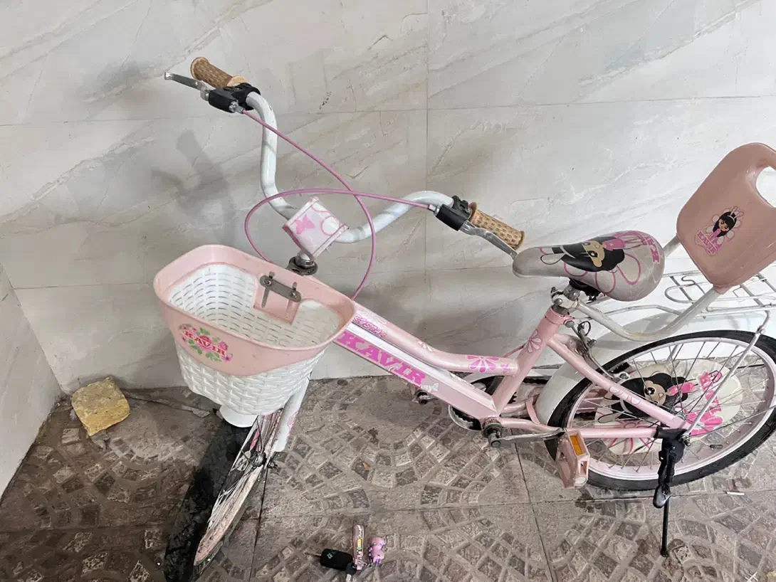 دوچرخه دخترانه سایز ۲۰ به همراه یه جفت کمکی|دوچرخه، اسکیت، اسکوتر|میانه, |دیوار
