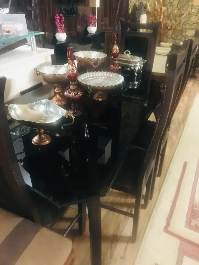 میز ناهار خوری ۶ نفره|میز و صندلی غذاخوری|کازرون, |دیوار