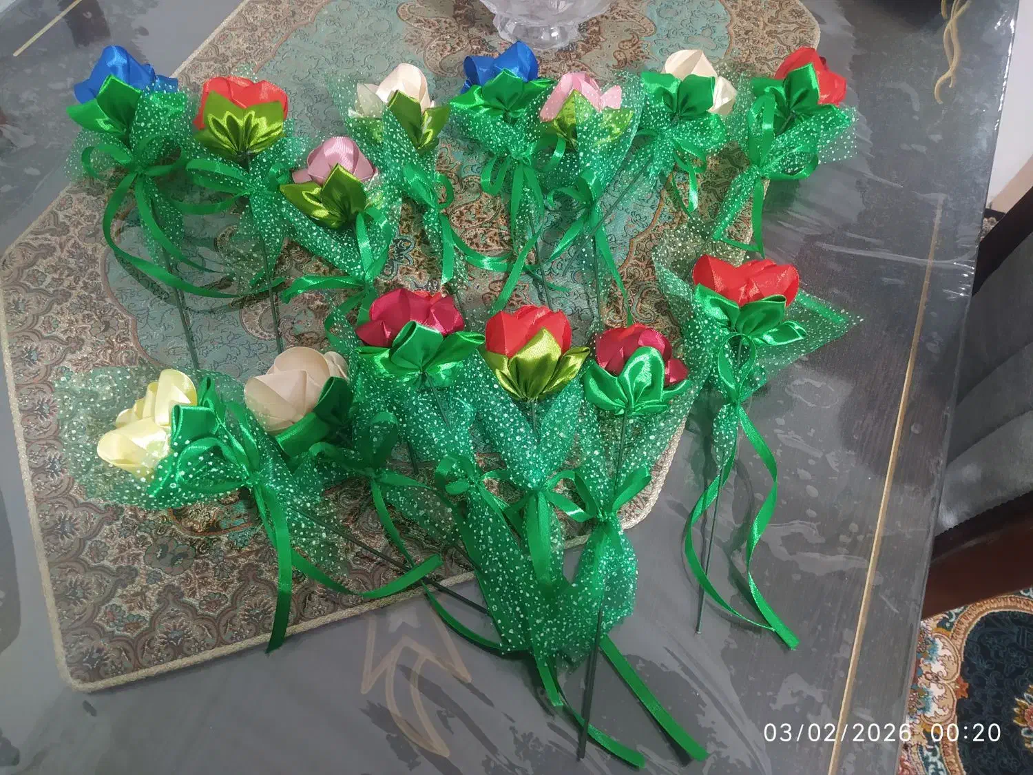 گل روبانی|گل مصنوعی|زنجان, |دیوار