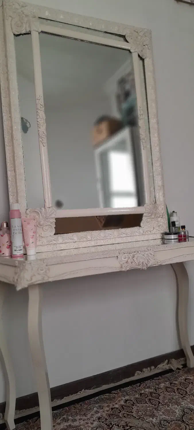 کنسول میز همراه با آینه|بوفه، ویترین، کنسول|گرمسار, |دیوار